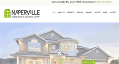 Desktop Screenshot of napervillewindowsanddoors.com